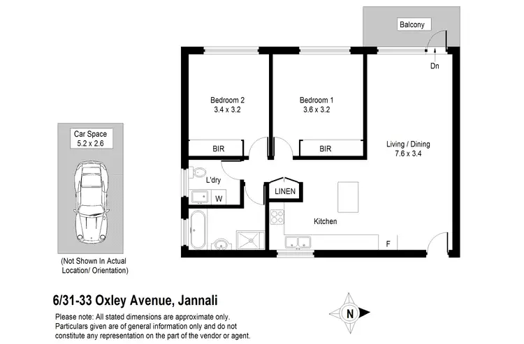 Floorplan of Homely apartment listing, 6/31-33 Oxley Avenue, Jannali NSW 2226