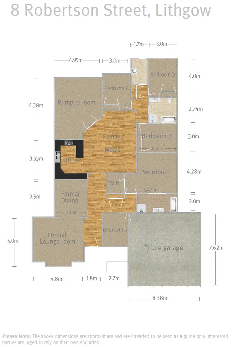 Floorplan of Homely house listing, 8 Robertson Street, Lithgow NSW 2790
