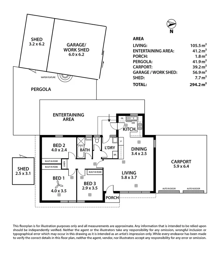 Floorplan of Homely house listing, 22 Joel Crescent, Elizabeth Vale SA 5112