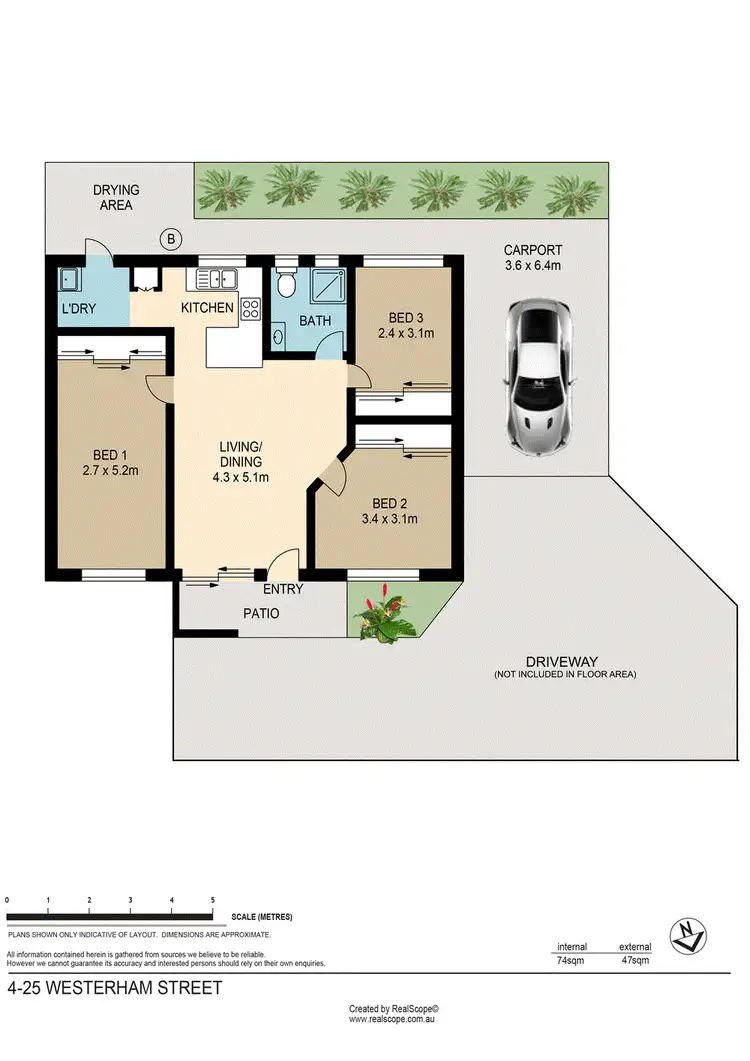 Floorplan of Homely unit listing, 4/25 Westerham Street, Taringa QLD 4068