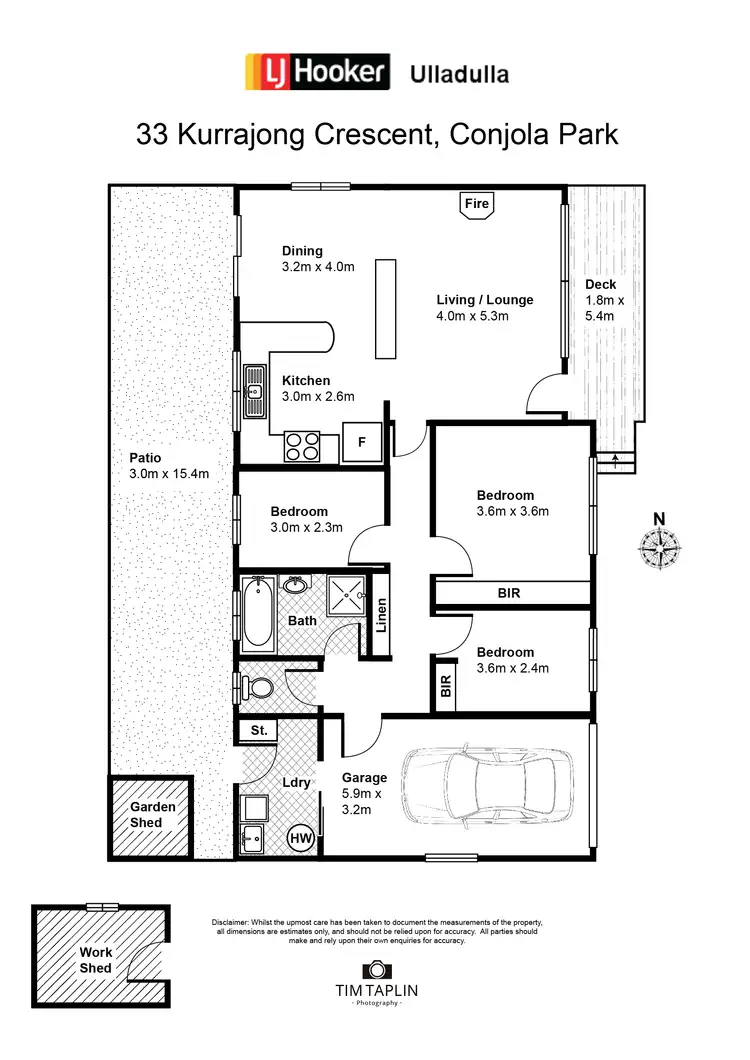 Floorplan of Homely house listing, 33 Kurrajong Crescent, Bawley Point NSW 2539