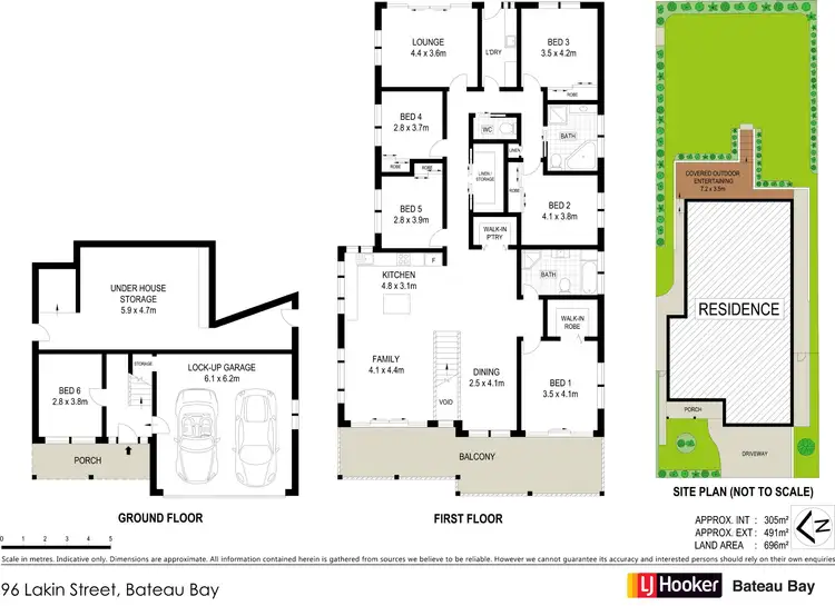 Floorplan of Homely house listing, 96 Lakin Street, Bateau Bay NSW 2261