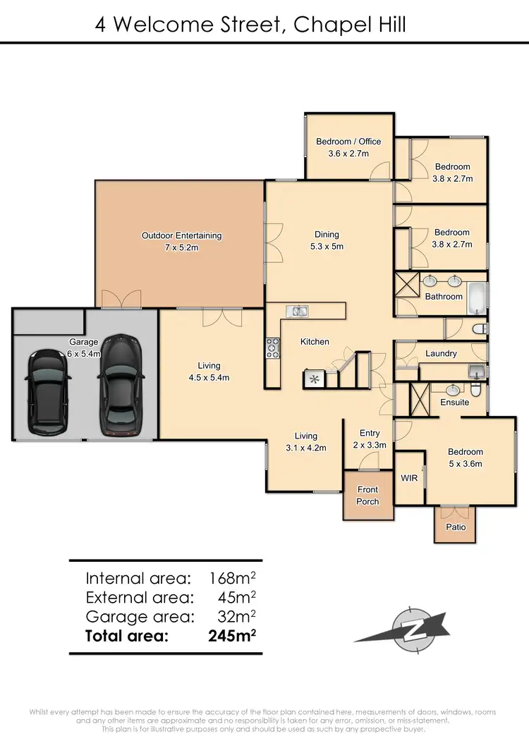 Floorplan of Homely house listing, 4 Welcome Street, Chapel Hill QLD 4069