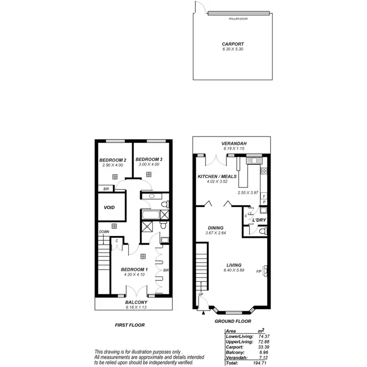 Floorplan of Homely townhouse listing, 39B High Street, Burnside SA 5066