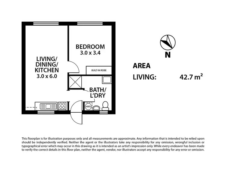 Floorplan of Homely unit listing, U1/16 Island View Drive, Clayton Bay SA 5256