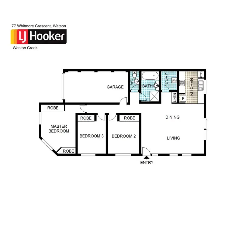 Floorplan of Homely house listing, 77 Whitmore Crescent, Watson ACT 2602