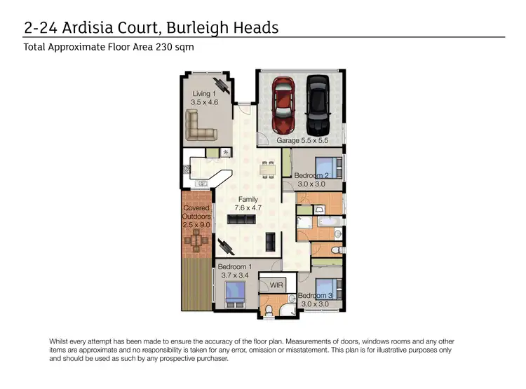 Floorplan of Homely house listing, 2/24 Ardisia Court, Burleigh Heads QLD 4220