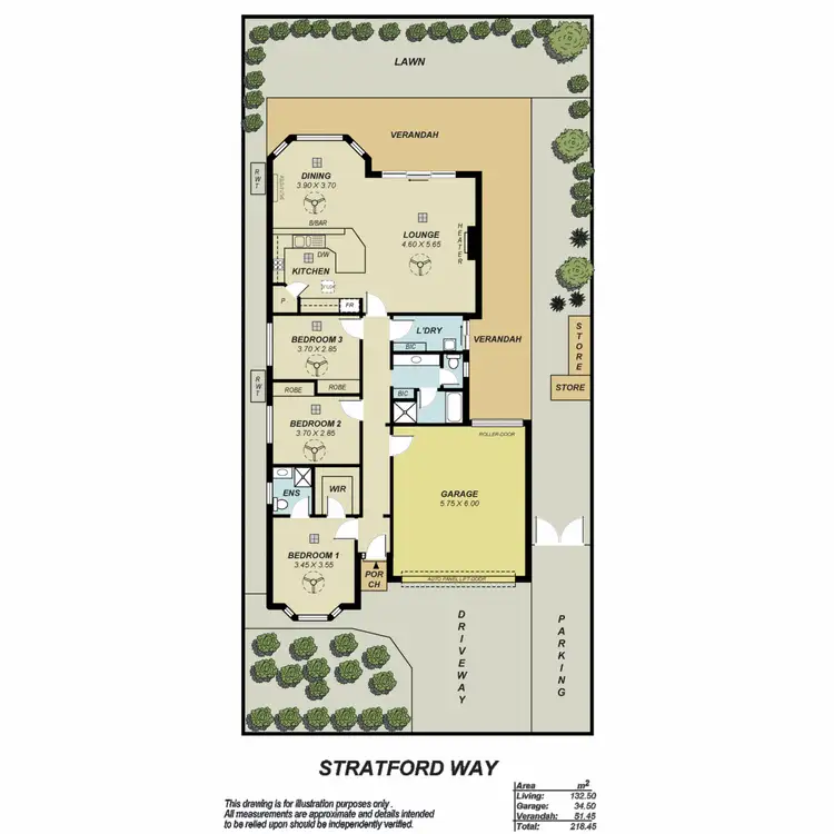 Floorplan of Homely house listing, 10 Stratford Way, Northgate SA 5085