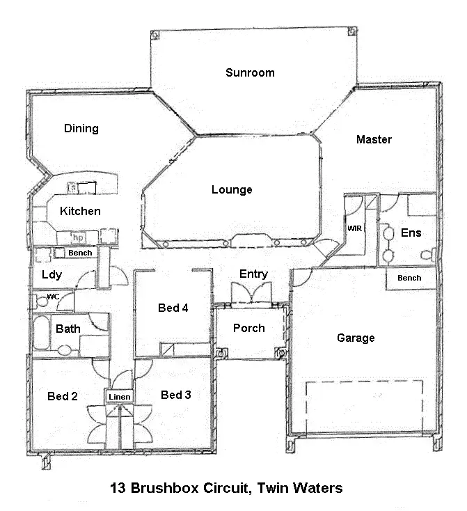 Floorplan of Homely house listing, 13 Brushbox Circuit, Twin Waters QLD 4564