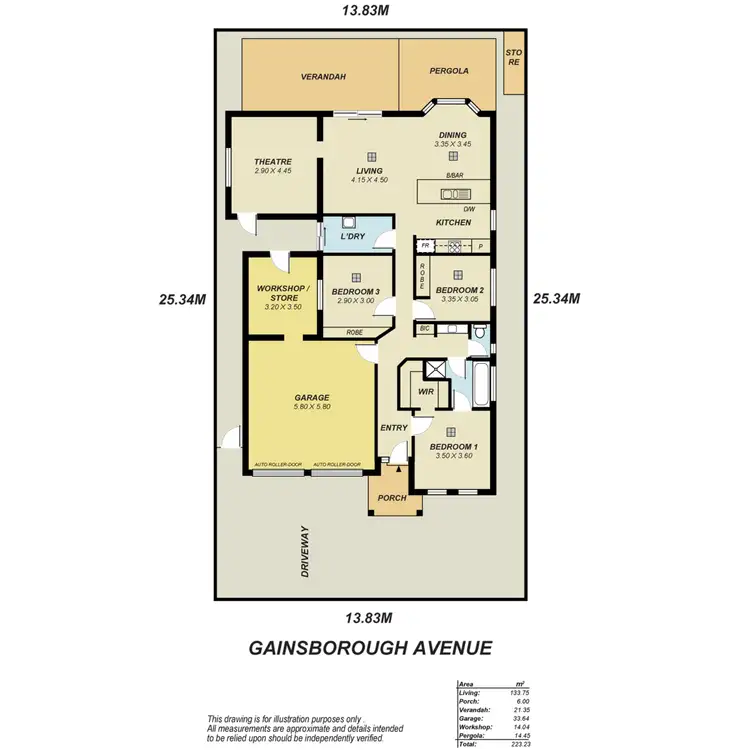 Floorplan of Homely house listing, 4 Gainsborough Avenue, Ferryden Park SA 5010