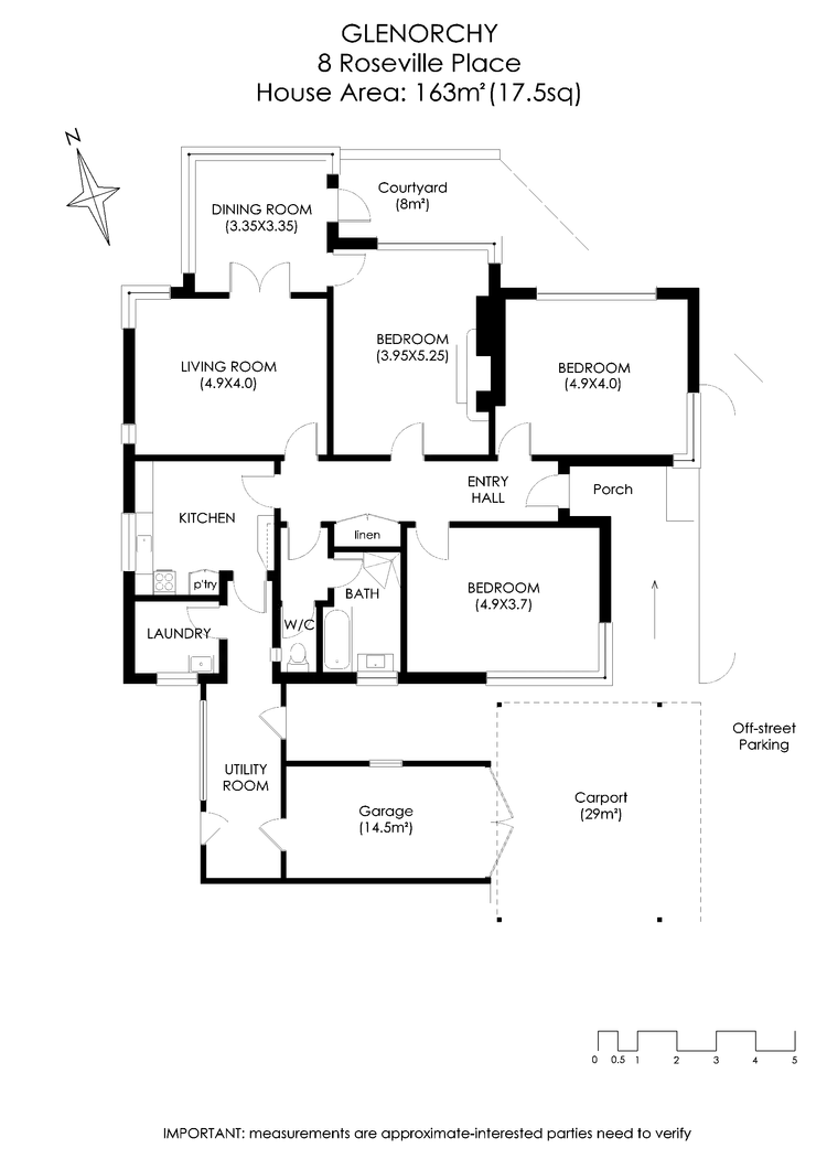 Floorplan of Homely house listing, 8 Roseville Place, Glenorchy TAS 7010