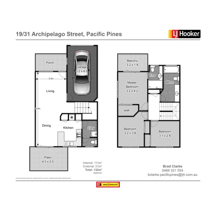 Floorplan of Homely townhouse listing, 19/31 Archipelago Street, Pacific Pines QLD 4211