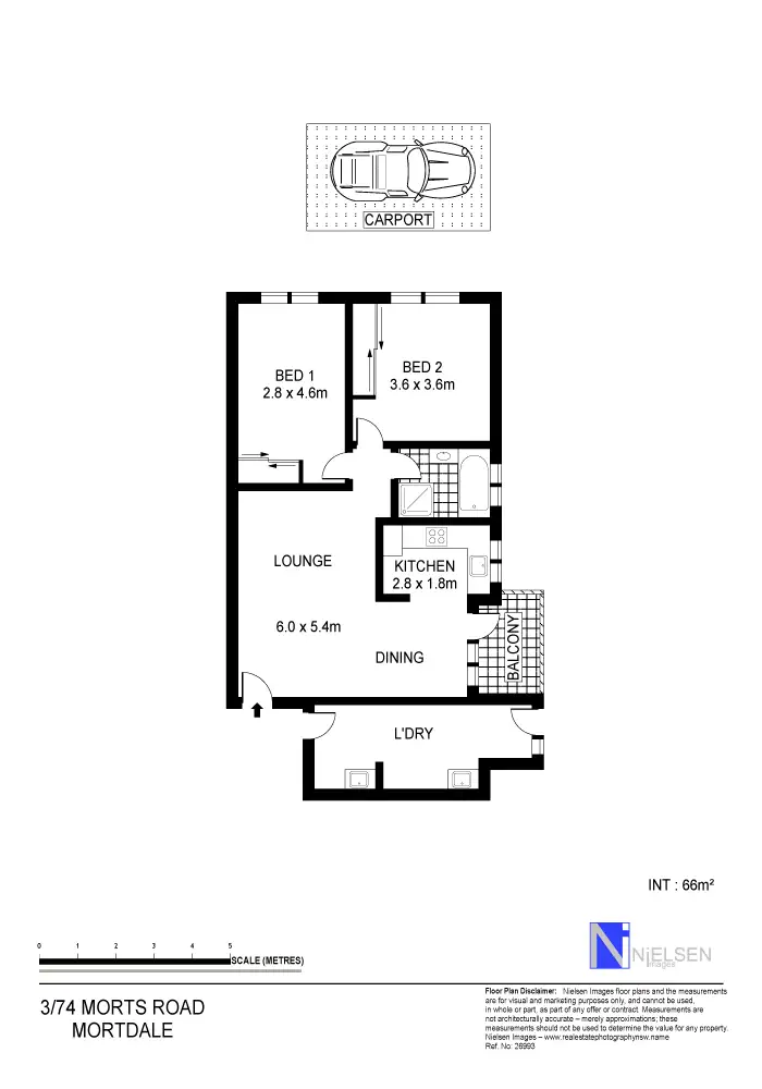 Floorplan of Homely unit listing, 3/74 Morts Road, Mortdale NSW 2223