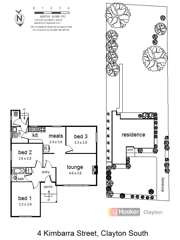 Floorplan of Homely house listing, 4 Kimbarra Street, Clayton South VIC 3169