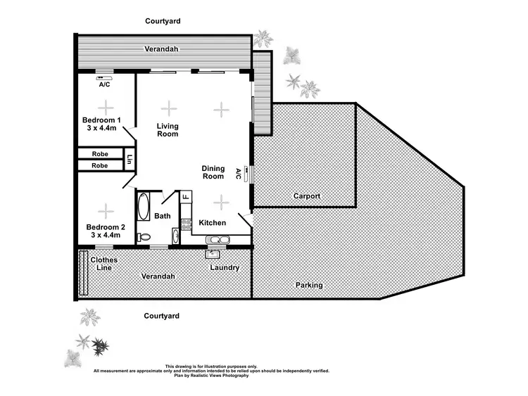 Floorplan of Homely semi-detached listing, 1/32 Rosetta Street, Gray NT 830