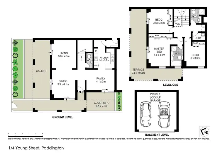 Floorplan of Homely townhouse listing, 1/4 Young Street, Paddington NSW 2021
