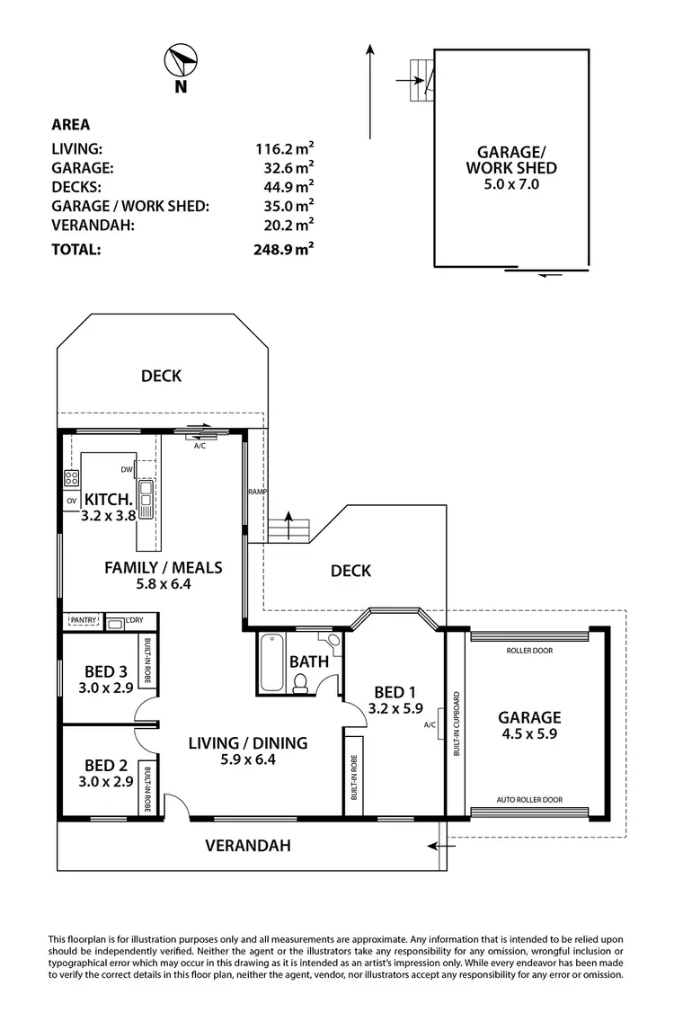 Floorplan of Homely house listing, 66 Island View Drive, Clayton Bay SA 5256