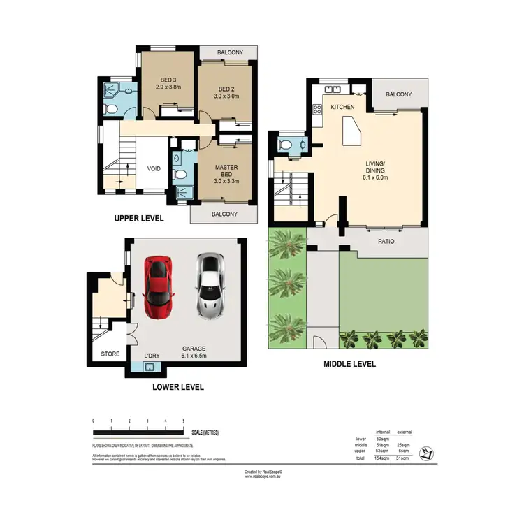 Floorplan of Homely townhouse listing, 1/57 Sisley Street, St Lucia QLD 4067