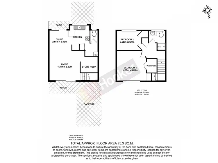 Floorplan of Homely townhouse listing, 2/54 Monash Road, Loganlea QLD 4131