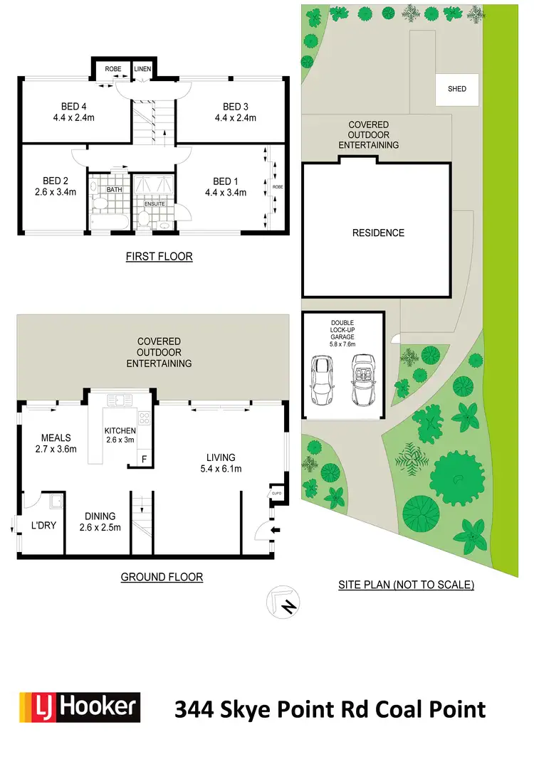 Floorplan of Homely house listing, 344 Skye Point Road, Coal Point NSW 2283