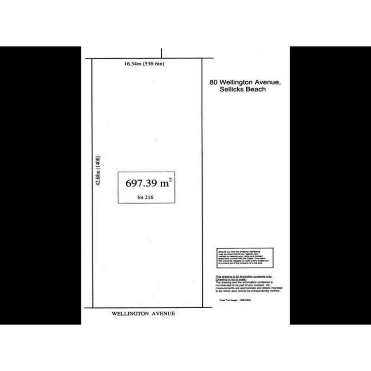Floorplan of Homely land listing, 80 Wellington Avenue, Sellicks Beach SA 5174