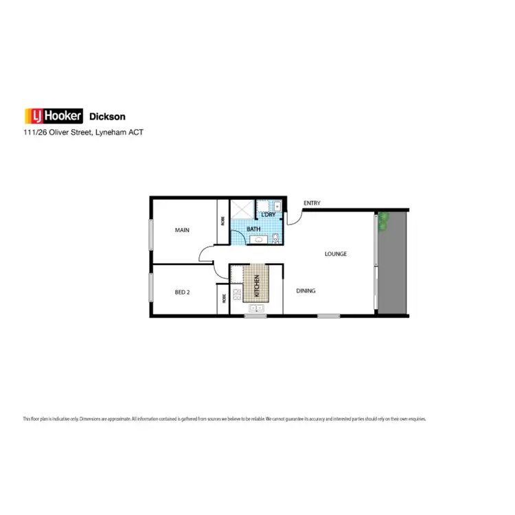 Floorplan of Homely unit listing, 112/26 Oliver Street, Lyneham ACT 2602