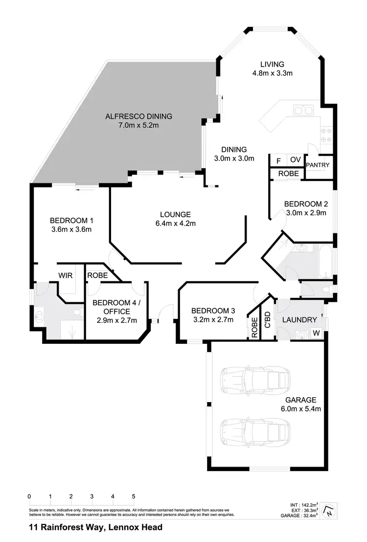 Floorplan of Homely house listing, 11 Rainforest Way, Lennox Head NSW 2478
