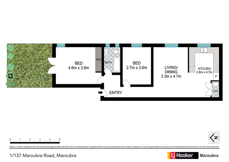 Floorplan of Homely apartment listing, 1/137 Maroubra Road, Maroubra NSW 2035