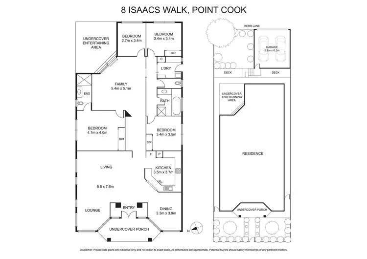 Floorplan of Homely house listing, 8 Isaacs Walk, Point Cook VIC 3030