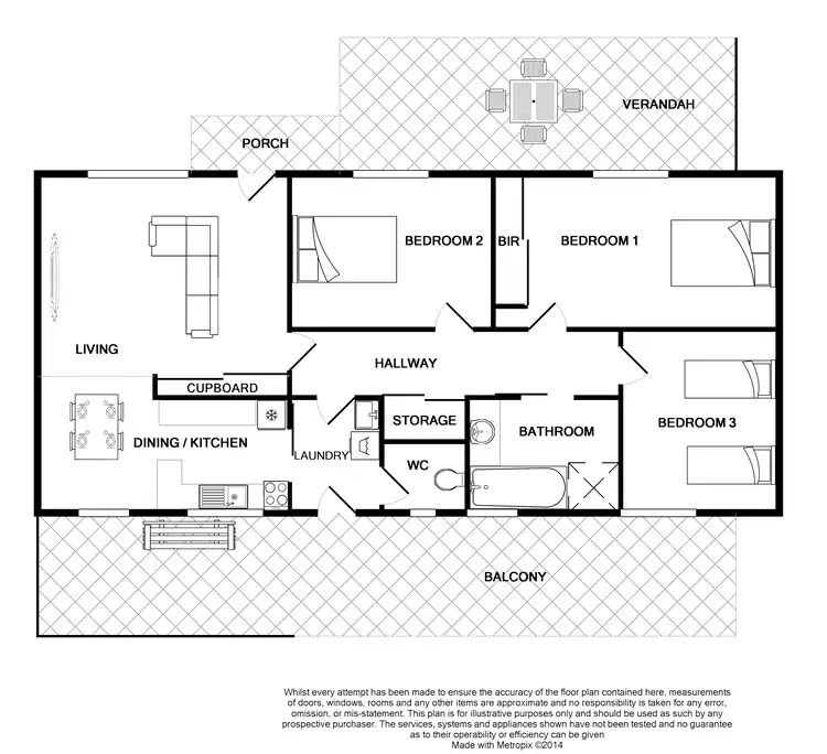 Floorplan of Homely house listing, 16a Rowe Terrace, Ardrossan SA 5571