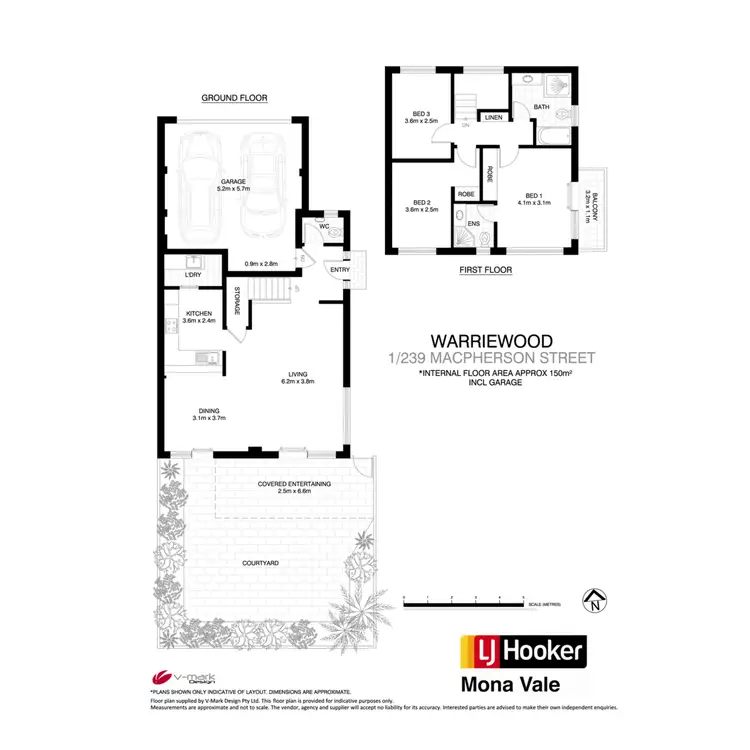 Floorplan of Homely townhouse listing, 1/239 Macpherson Street, Warriewood NSW 2102