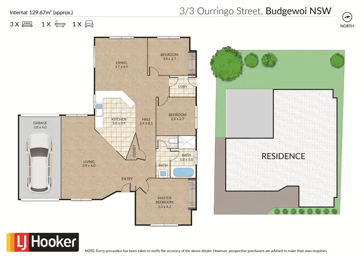 Floorplan of Homely villa listing, 3/3 Ourringo Street, Budgewoi NSW 2262