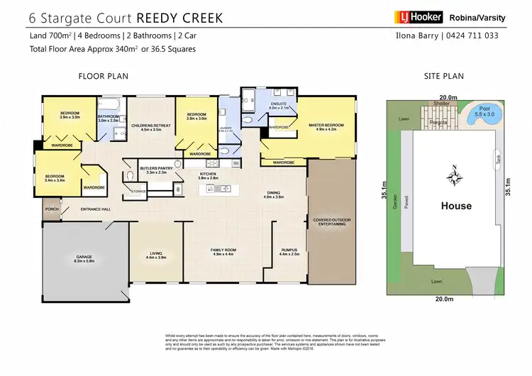Floorplan of Homely house listing, 6 Stargate Court, Reedy Creek QLD 4227