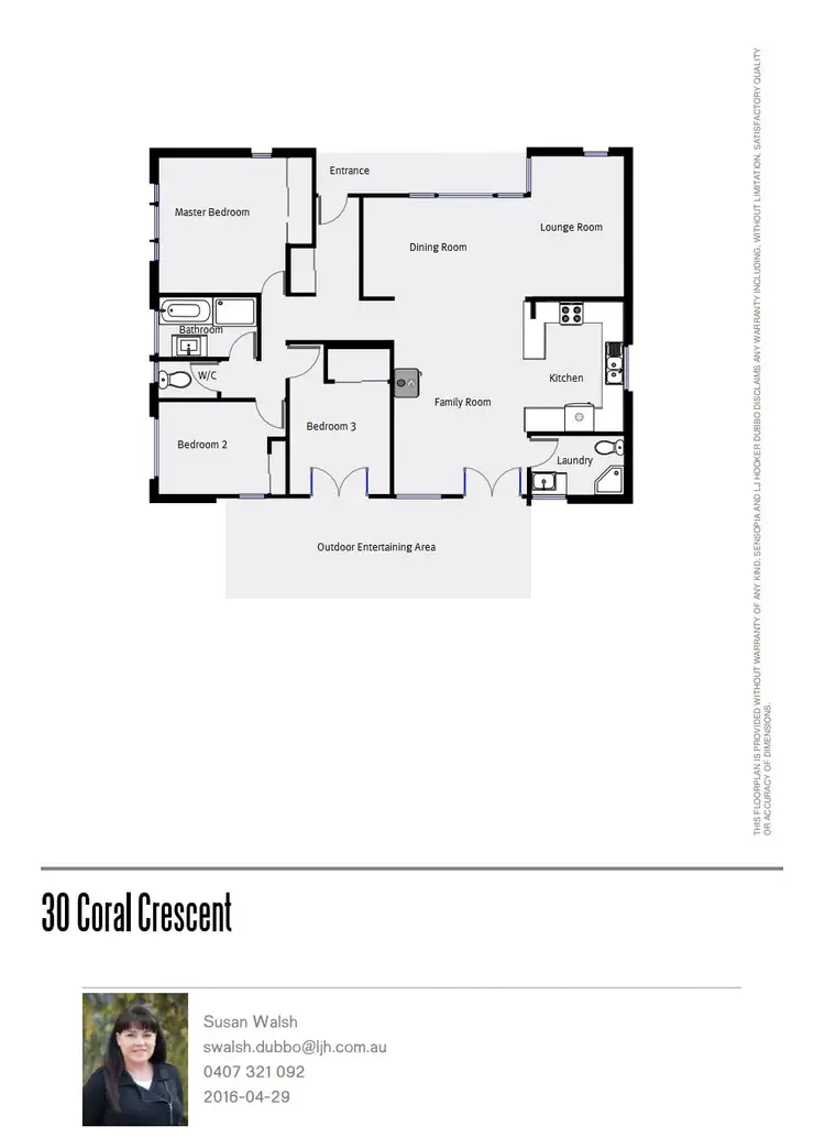 Floorplan of Homely house listing, 30 Coral Crescent, Dubbo NSW 2830