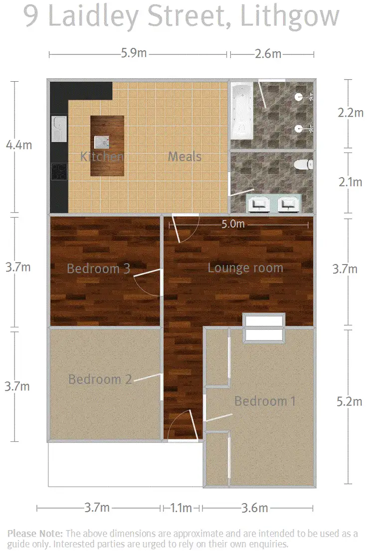 Floorplan of Homely house listing, 9 Laidley Street, Lithgow NSW 2790