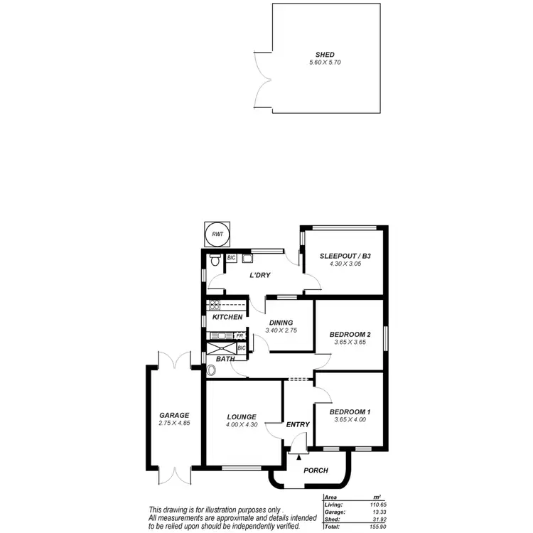 Floorplan of Homely house listing, 13A California Street, Nailsworth SA 5083