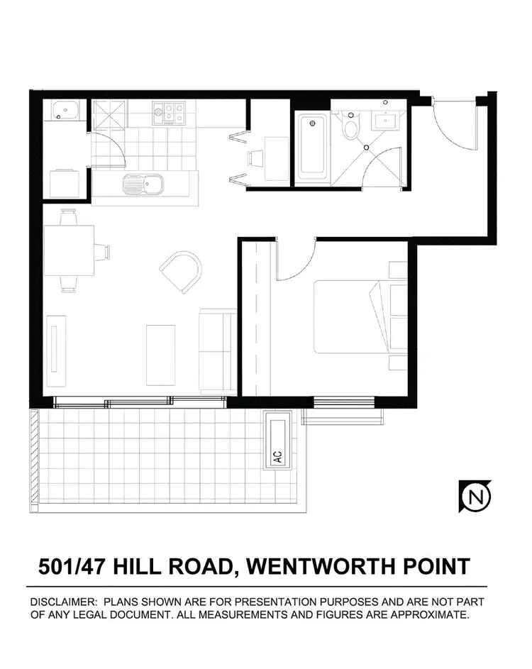 Floorplan of Homely apartment listing, 501/3 Watersway Street, Wentworth Point NSW 2127