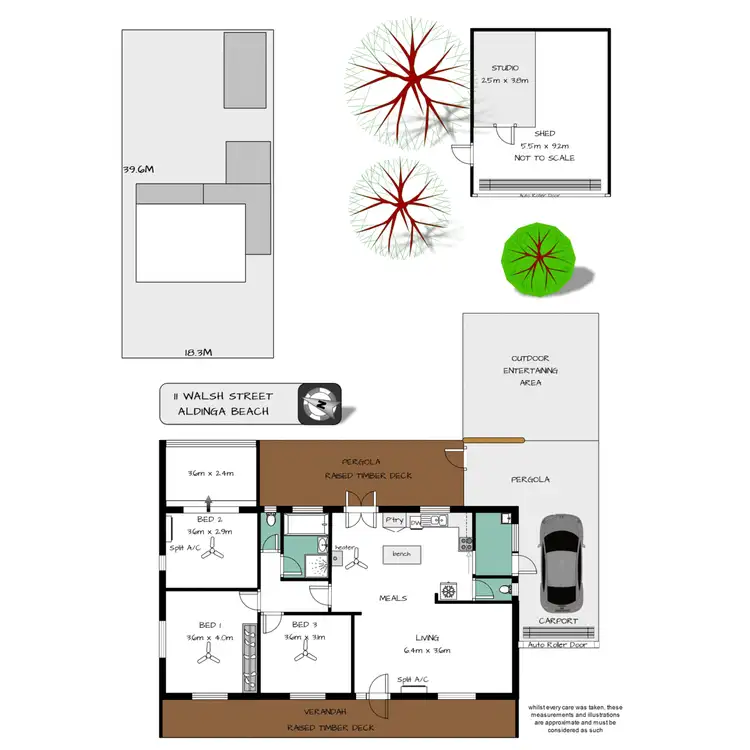 Floorplan of Homely house listing, 11 Walsh Street, Aldinga Beach SA 5173
