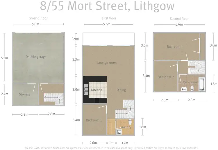 Floorplan of Homely townhouse listing, 8/55 Mort Street, Lithgow NSW 2790