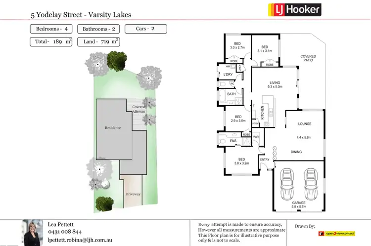 Floorplan of Homely house listing, 5 Yodelay Street, Varsity Lakes QLD 4227