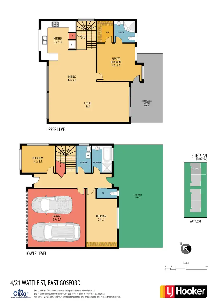 Floorplan of Homely townhouse listing, 4/21 Wattle Street, East Gosford NSW 2250