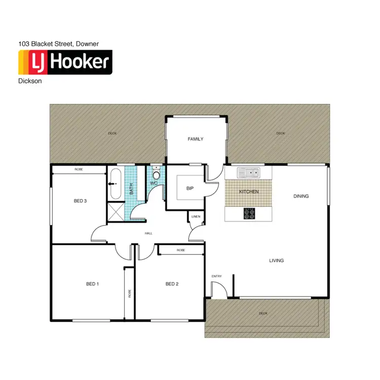 Floorplan of Homely house listing, 103 Blacket Street, Downer ACT 2602