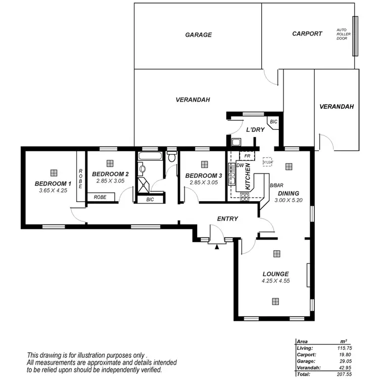 Floorplan of Homely house listing, 1 Panorama Drive, Windsor Gardens SA 5087
