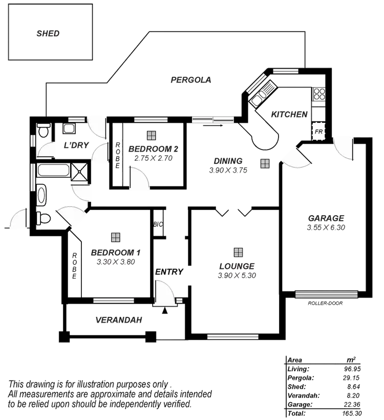 Floorplan of Homely house listing, 2a Brooke Street, Broadview SA 5083