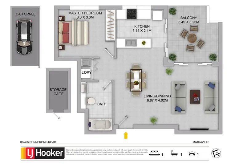 Floorplan of Homely apartment listing, B9/495 Bunnerong Road, Matraville NSW 2036