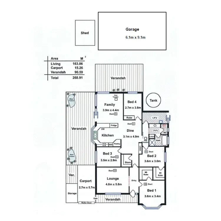 Floorplan of Homely house listing, 6 Rohde Street, Freeling SA 5372