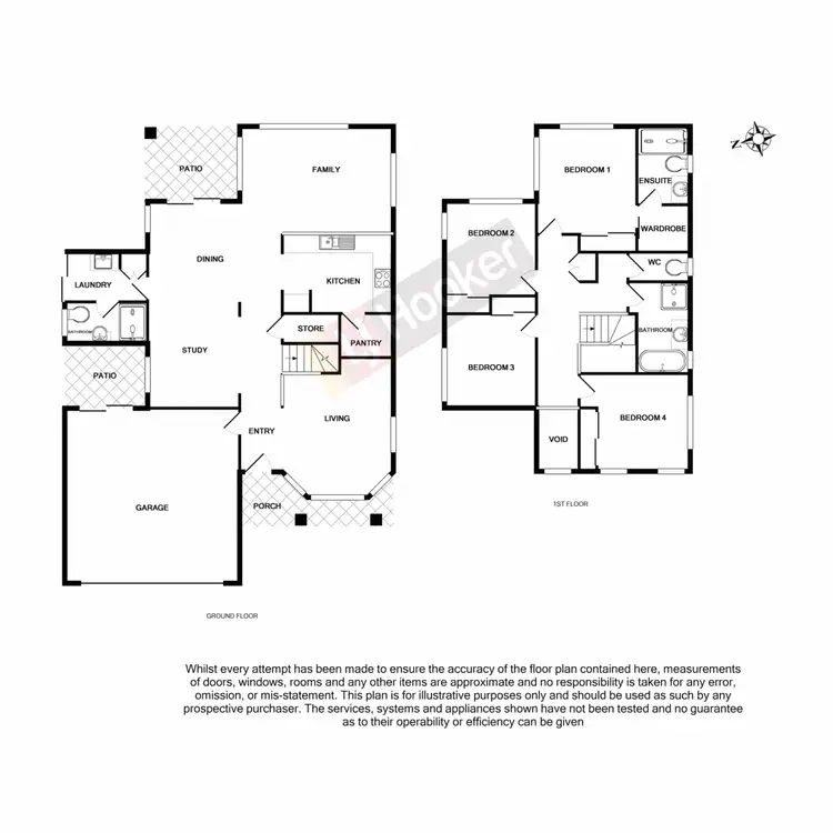 Floorplan of Homely townhouse listing, 1 Mead Place, Calamvale QLD 4116