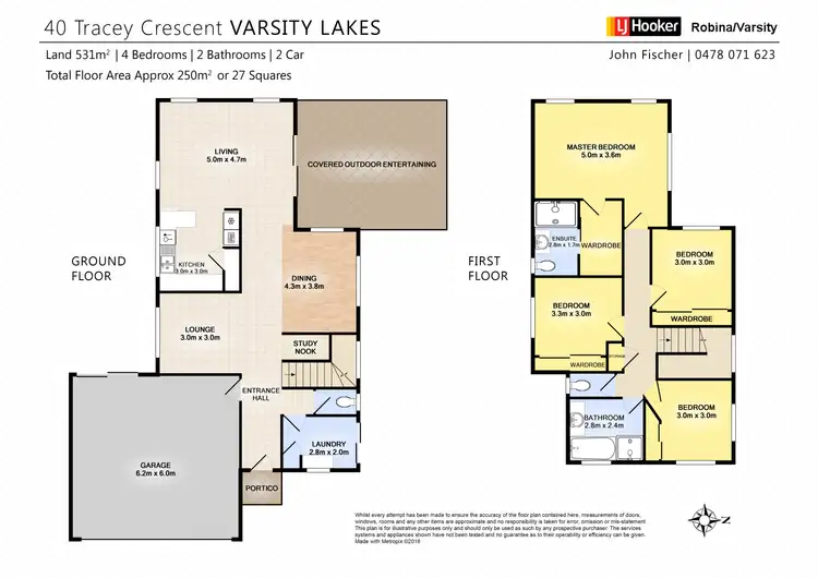 Floorplan of Homely house listing, 40 Tracey Crescent, Varsity Lakes QLD 4227