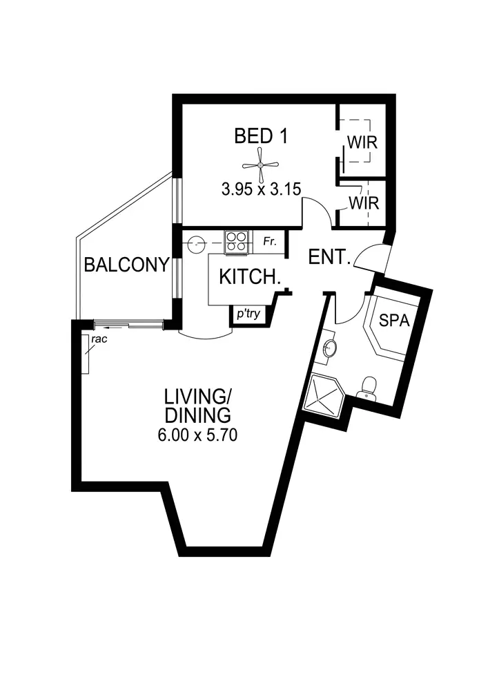 Floorplan of Homely unit listing, 24/13 South Esplanade, Glenelg SA 5045