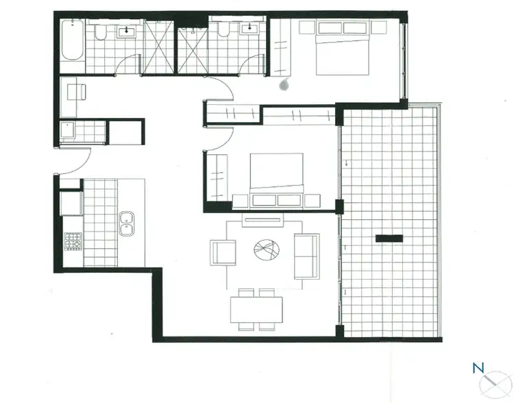 Floorplan of Homely apartment listing, F306/41-45 Belmore Street, Ryde NSW 2112